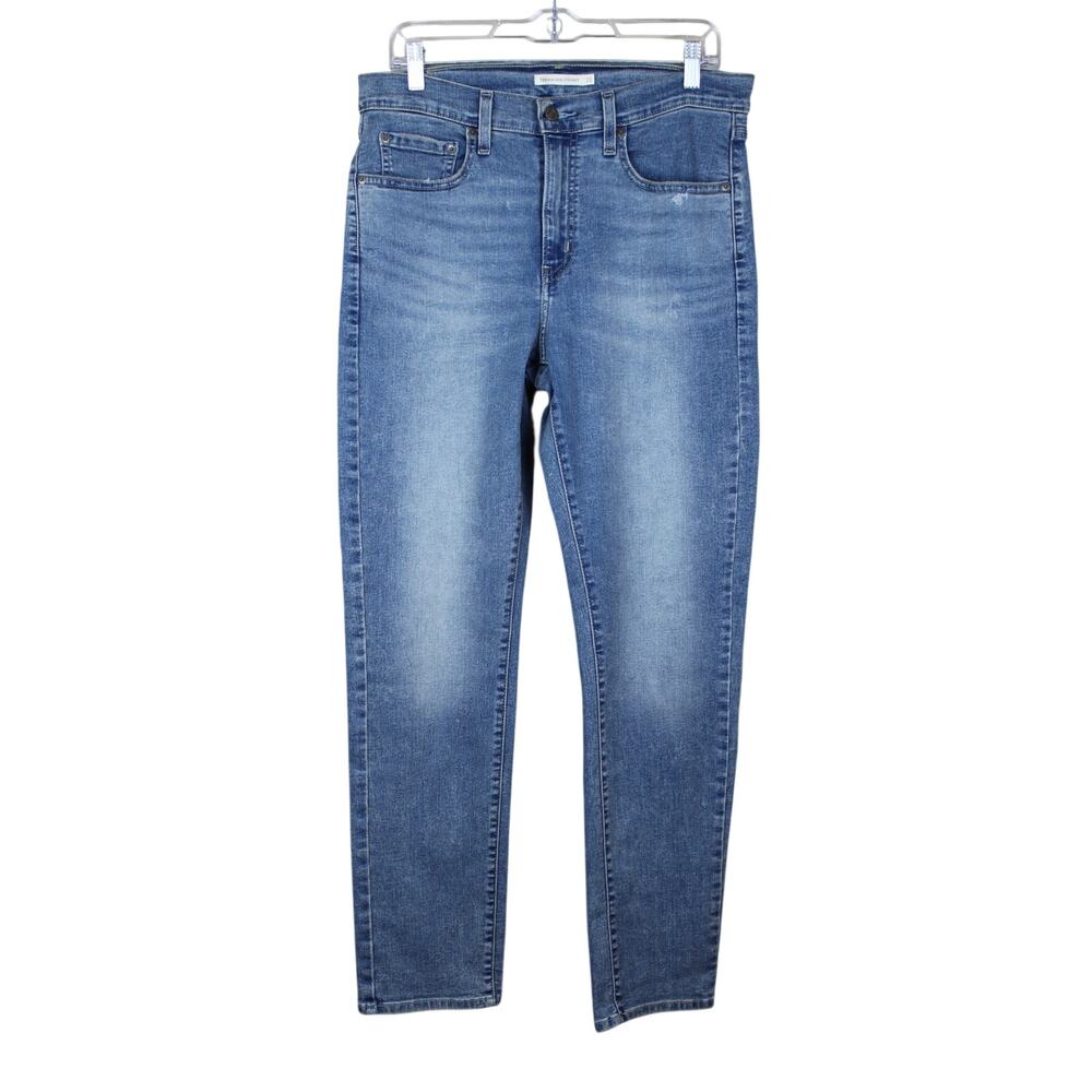 Levi's 724 Medium Blue High Rise Straight Casual Comfortable Denim Jeans Size 31